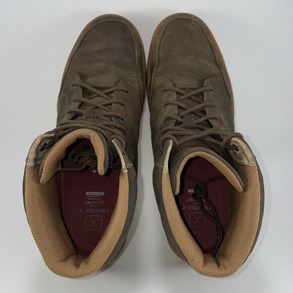 Twisted X Work 6” Shoes Kicks Leather Mens Size 11.5 W Wide Brown MCA0080 - Picture 6 of 11